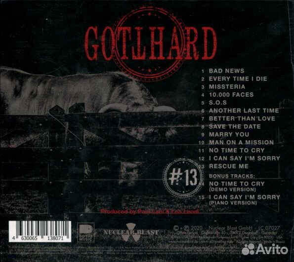 Gotthard / #13 (RU)(CD)