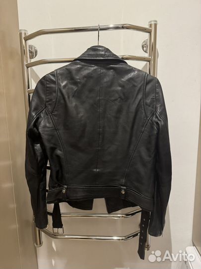 Куртка кожаная черная женская 42-44