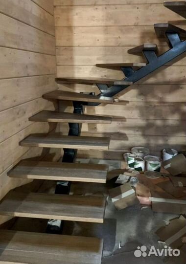 Забежная лестница с установкой