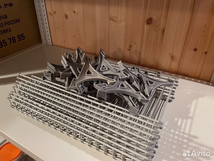 Сетчатые полки для обуви с крепежом