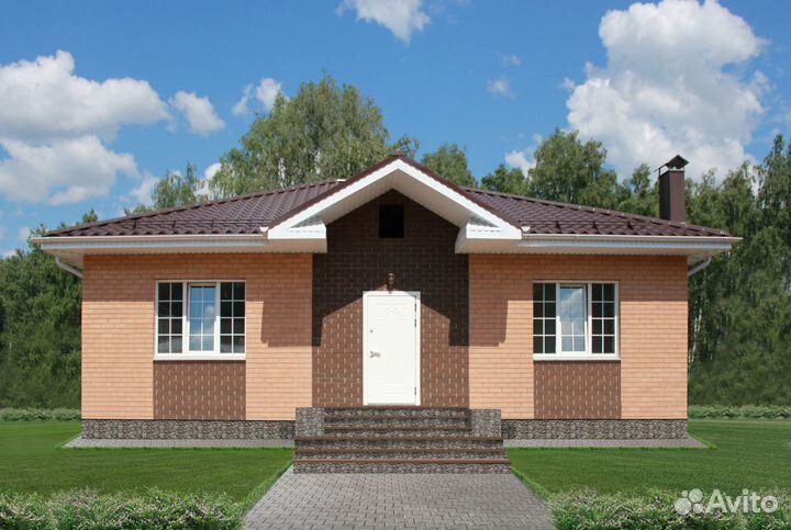 Лицевой кирпич Крем Велюр меланж ГОСТ