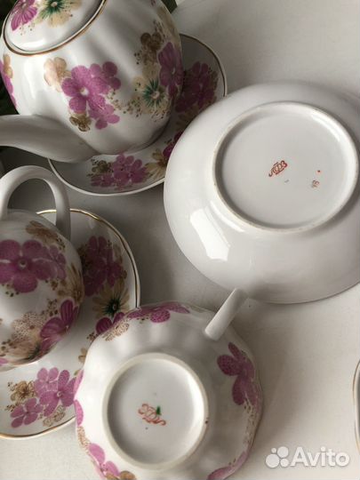 Чайный сервиз СССР агашки дулево новый