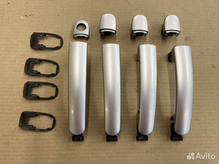 Комплект ручек дверей серебристых VAG Фольцваген