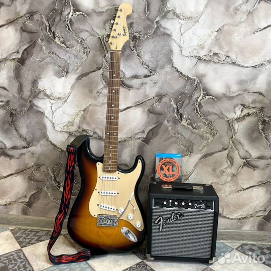 Электрогитара с комбиком Fender комплект