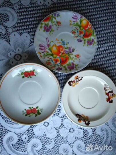Чайные блюдца СССР,Дулево и др