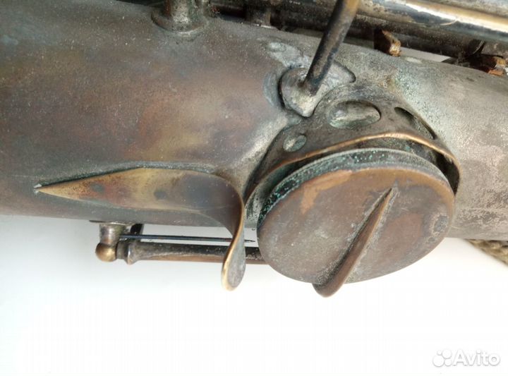 Саксофон из военного оркестра. Оригинал. СССР