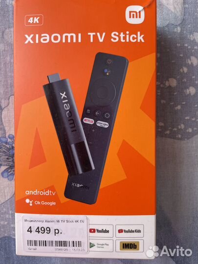 Медиаплеер xiaomi mi TV Stick 4K