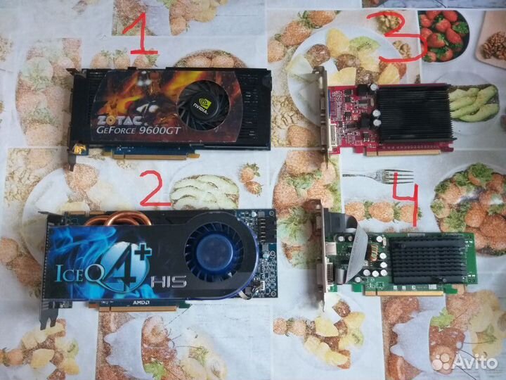 Видео карта 4 штуки