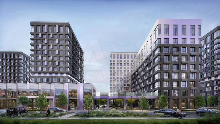 2-к. апартаменты, 48,6 м², 1/14 эт.