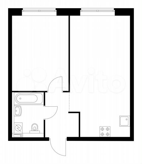 1-к. квартира, 44,2 м², 20/21 эт.