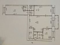 3-к. квартира, 55,1 м², 2/5 эт.