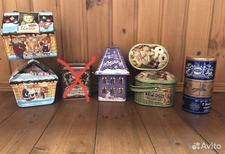 Жестяные банки и коробки/музыкальные/разборные