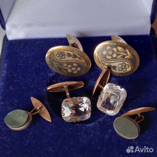 Запонки серебро СССР