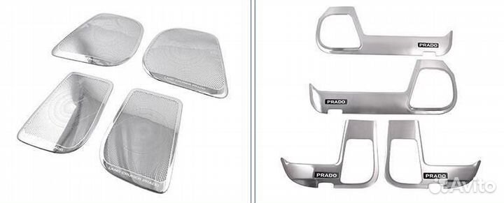 Prado 150 Накладки на двери + динамики D3LO8