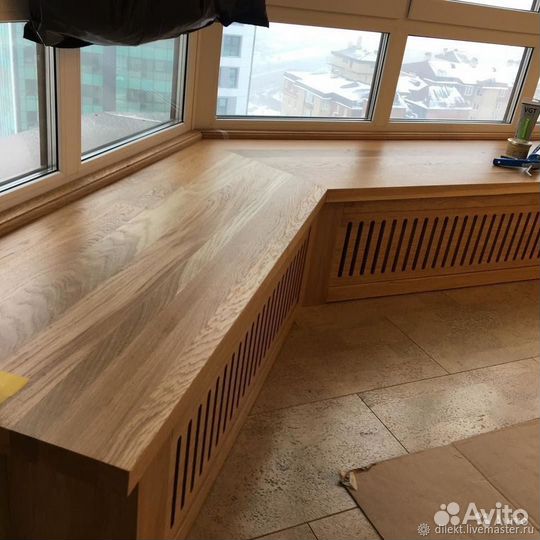 Подоконник из дерева 