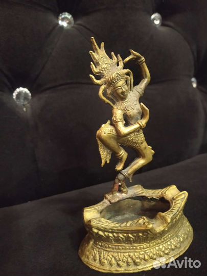 Бронза пепельница Будда Шива Лакшми 90 годы