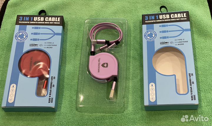 USB провод 3 в 1