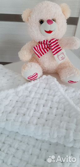 Вязаный плед детский