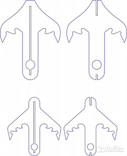 Чертеж крюк кошка