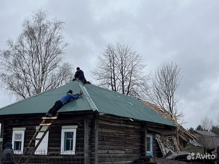 Ремонт крыши подъем домов любой сложности