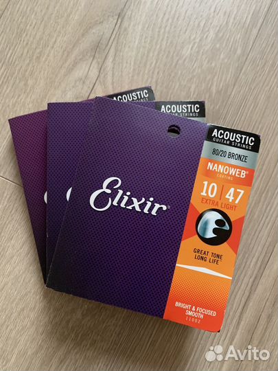 Струны Elexir Nanoweb 10-47 11002 3шт