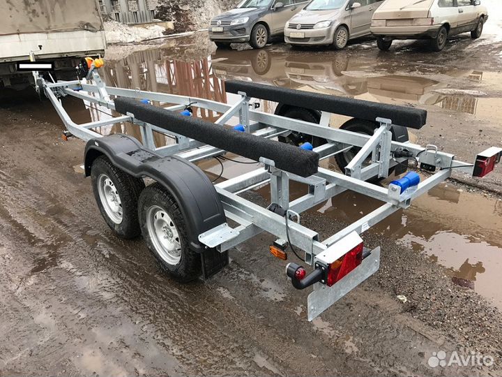 Прицеп лодочный Дельфин 6,5 с 2 тормозными осями