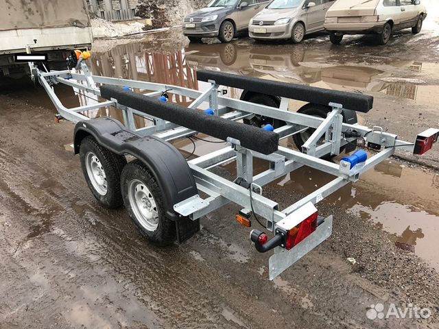 Прицеп лодочный Дельфин 6,5 с 2 тормозными осями