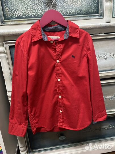 Рубашка hm на мальчика 122 размер