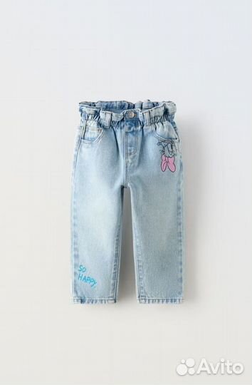 Джинсы Zara для девочки 92