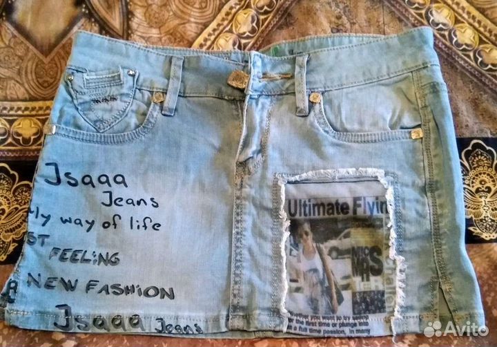 Джинсовая юбка женская