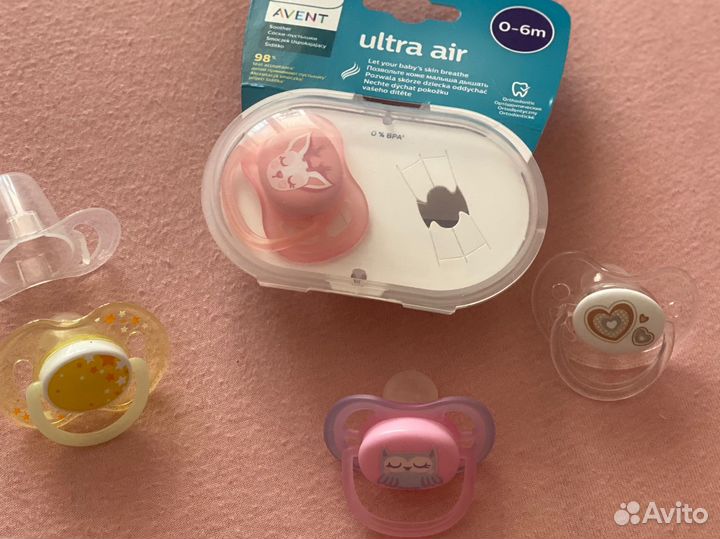 Соски-пустышки от 0 до 6 месяцев