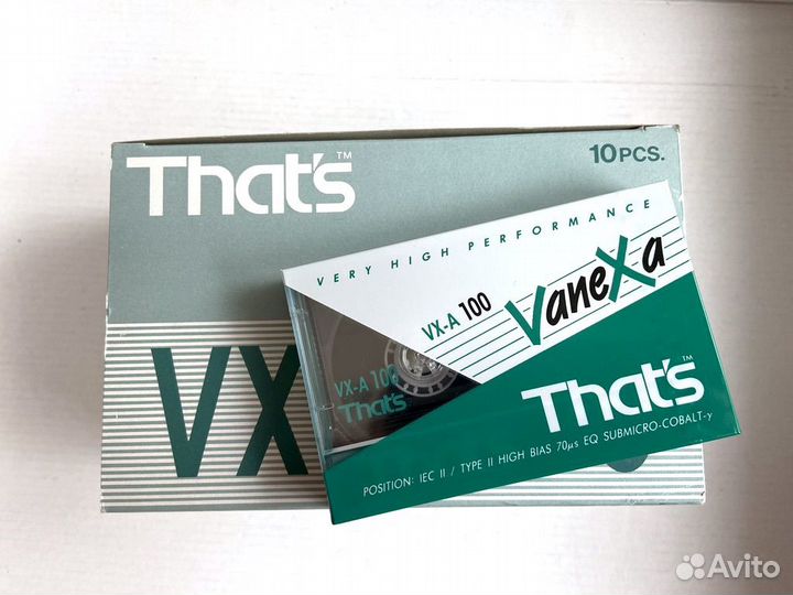 Аудиокассеты кассеты That's (Thats) VX-A 100