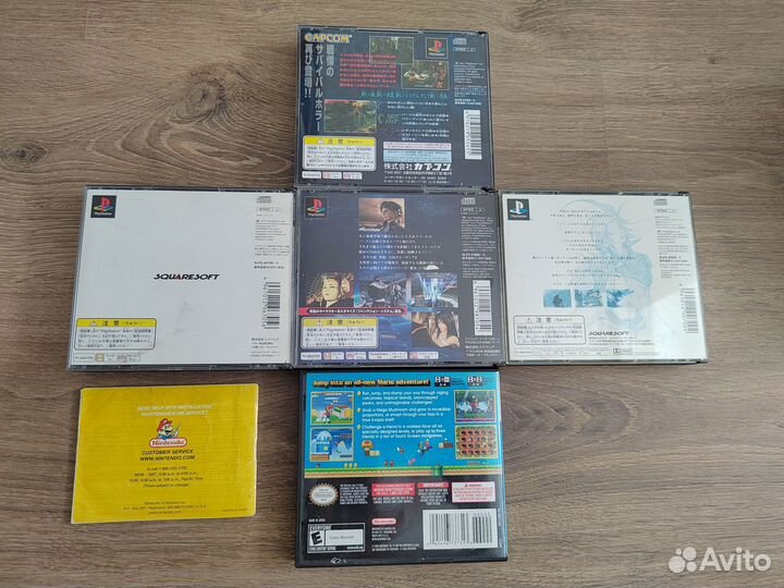 Картриджи snes и диски PS1 (оригинал)