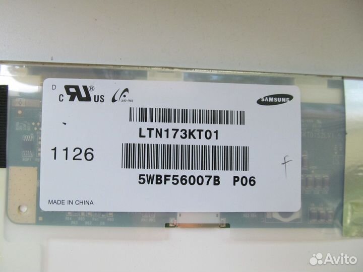 Матрица 17.3 40 Pin LTN173KT01 Samsung