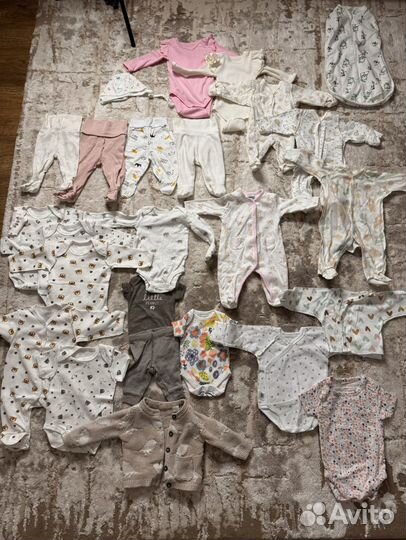 Детские вещи для девочки пакетом 56-62