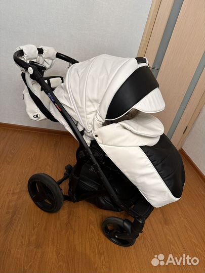 Коляска 3 в 1 Bebe Mobile из экокожи