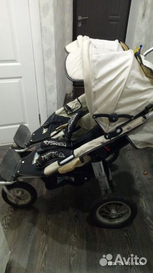 Коляска для двойни 2 в 1 tfk