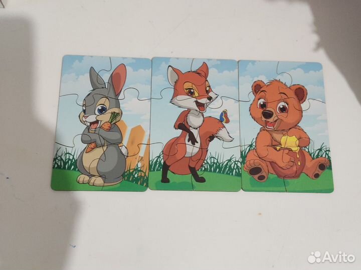 Деревянные пазлы вкладыши