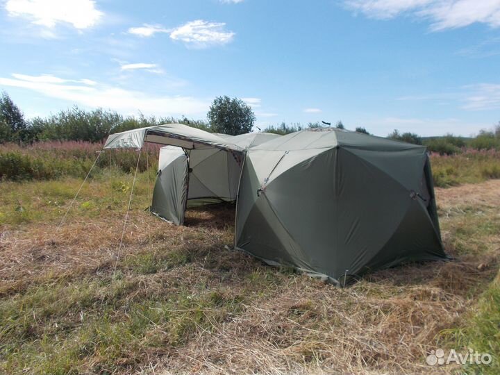 Палатка Куб 2,20-3К,3-сл+отст Уралзонт