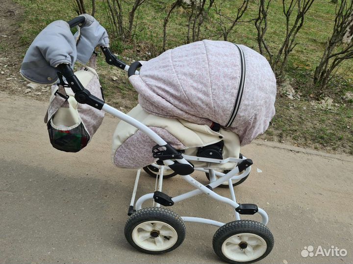 Коляска 2 в 1 эко кожа