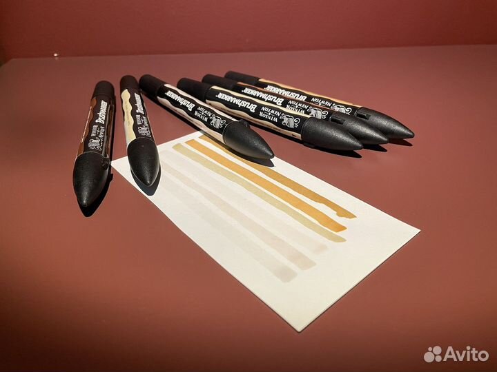 Brushmarker winsor & newton, спиртовые маркеры