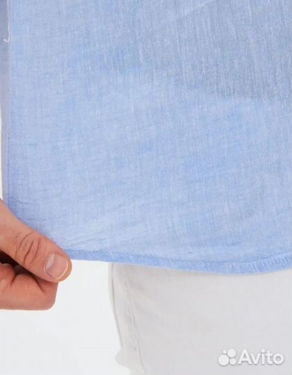 Рубашка мужская без воротника р. XL