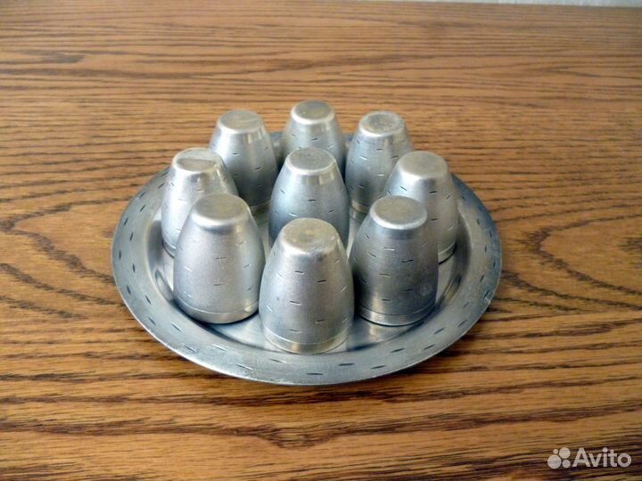 Набор стопок мельхиор