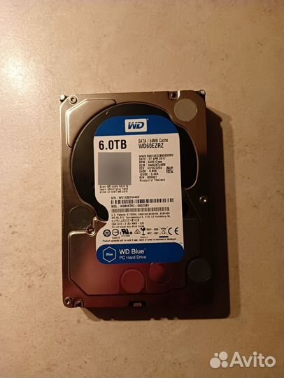 Жёсткий диск WD blue 6Tb