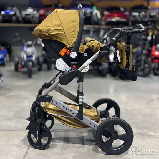 Коляска 3в1 трансформер Новый дизайн (песок)