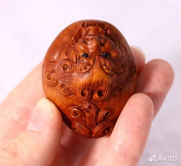 Статуэтка Дракон - Нэцкэ из Дерева Самшит ru* 64