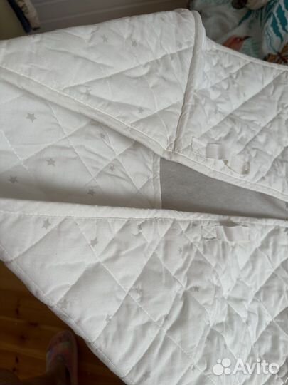 Матрас и наматрасник 120*60 Plitex, бортик IKEA