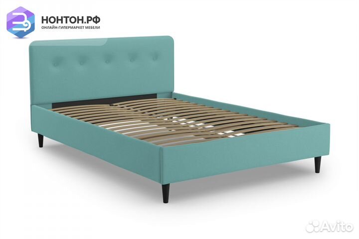 Кровать Милена голубая
