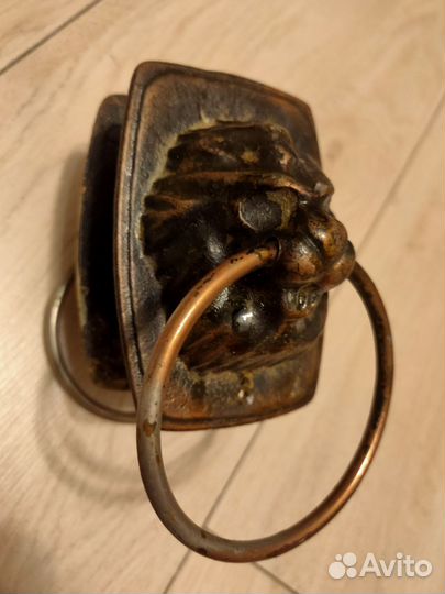 Дверные ручки голова льва пара ретро винтаж