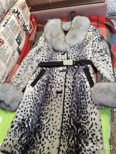 Мутоновая шуба размер 48